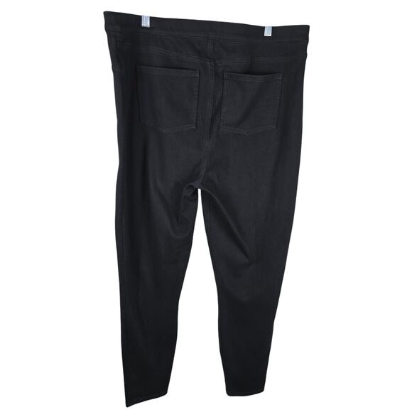 Spanx The Perfect Pant Slim Straight Closet Staple Black Faux Pocket Pants 3X - Picture 2 of 4
